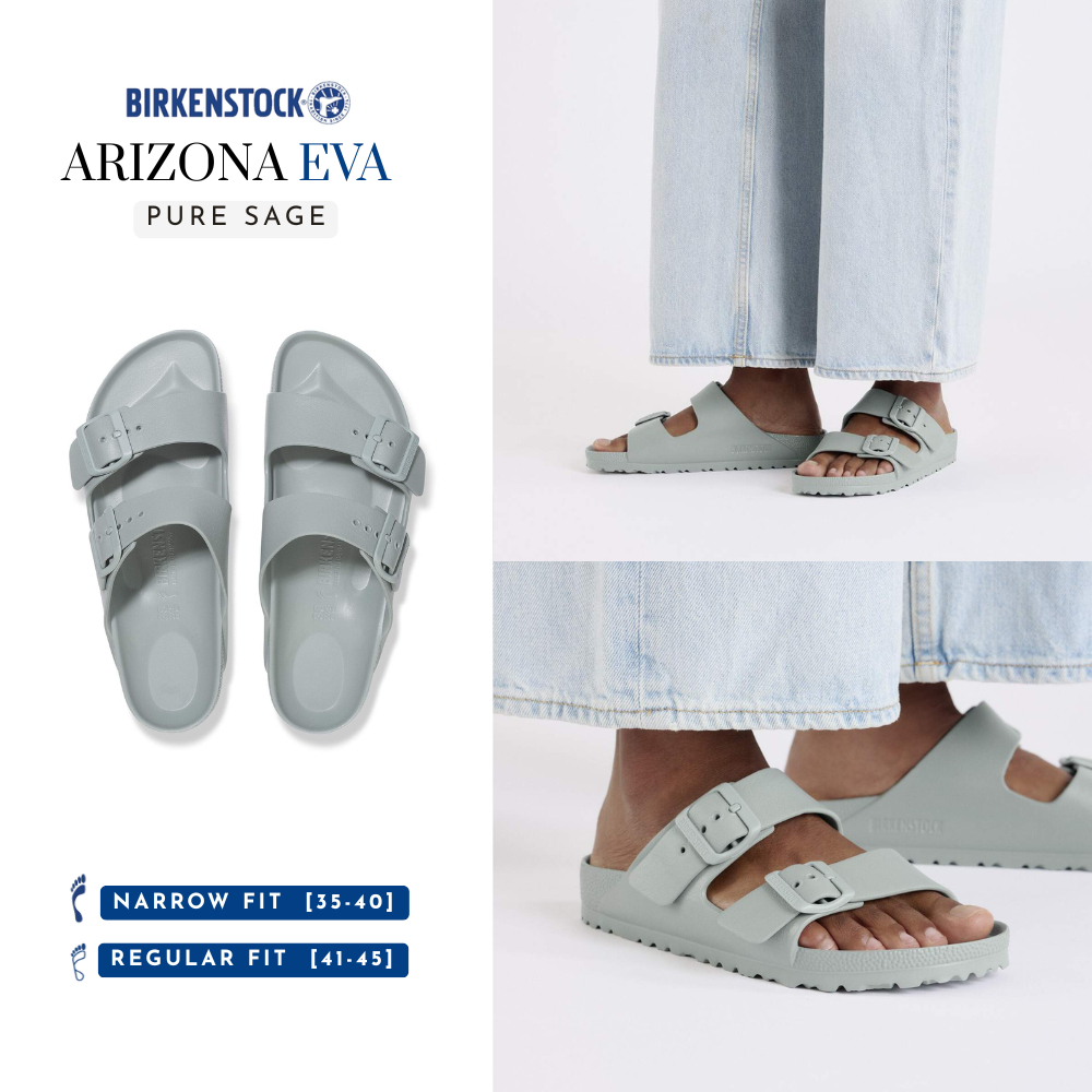 BIRKENSTOCK صندل Arizona Essentials EVA — أخضر مريمي — صورة 4