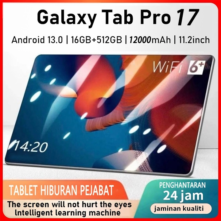 【ซื้อ 1 แถม 9】New Pad 17 Pro สมาร์ทแท็บเล็ต รองรับซิม+wifi 5G แท็บเล็ต 11.2นิ้ว Android 16 24GB +102