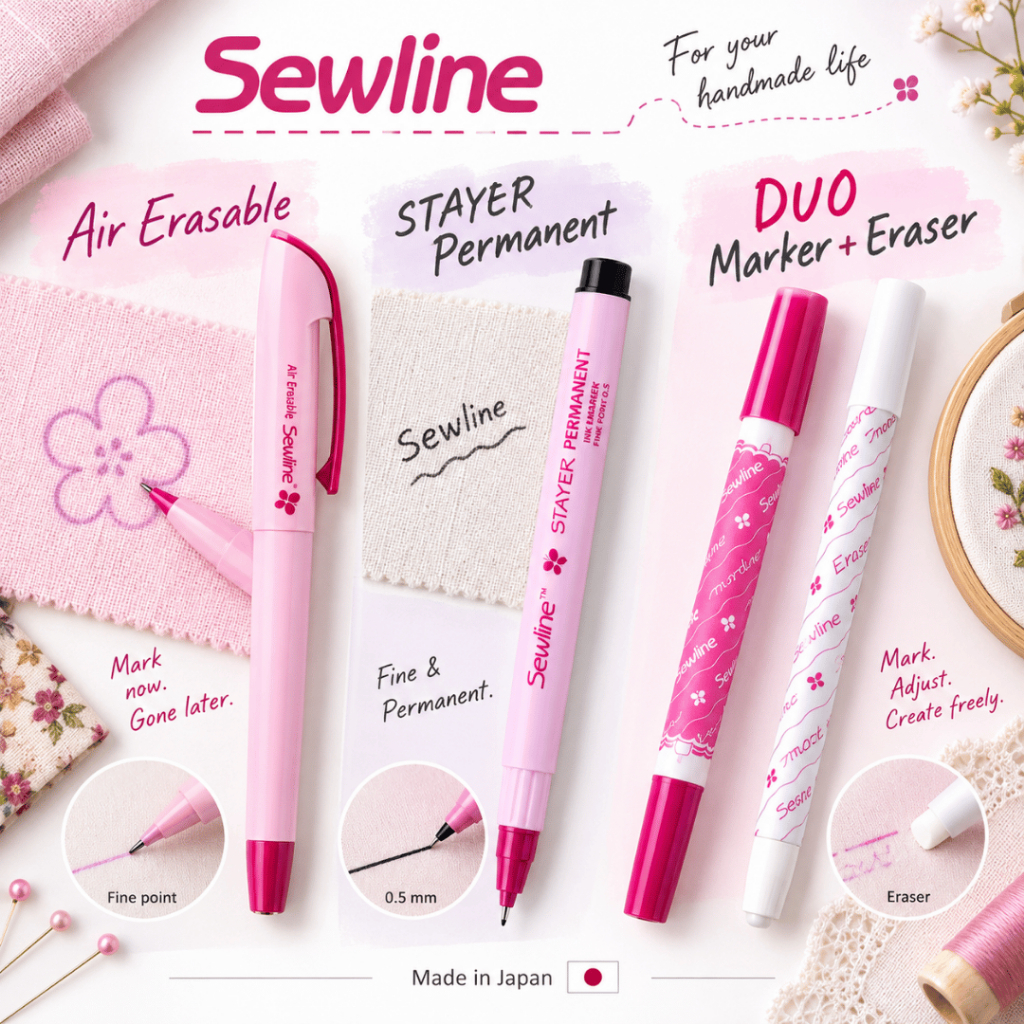 Sewline Fabric Marker ปากกามาร์กสำหรับงานเย็บและงานฝีมือ Made in Japan 🇯🇵
