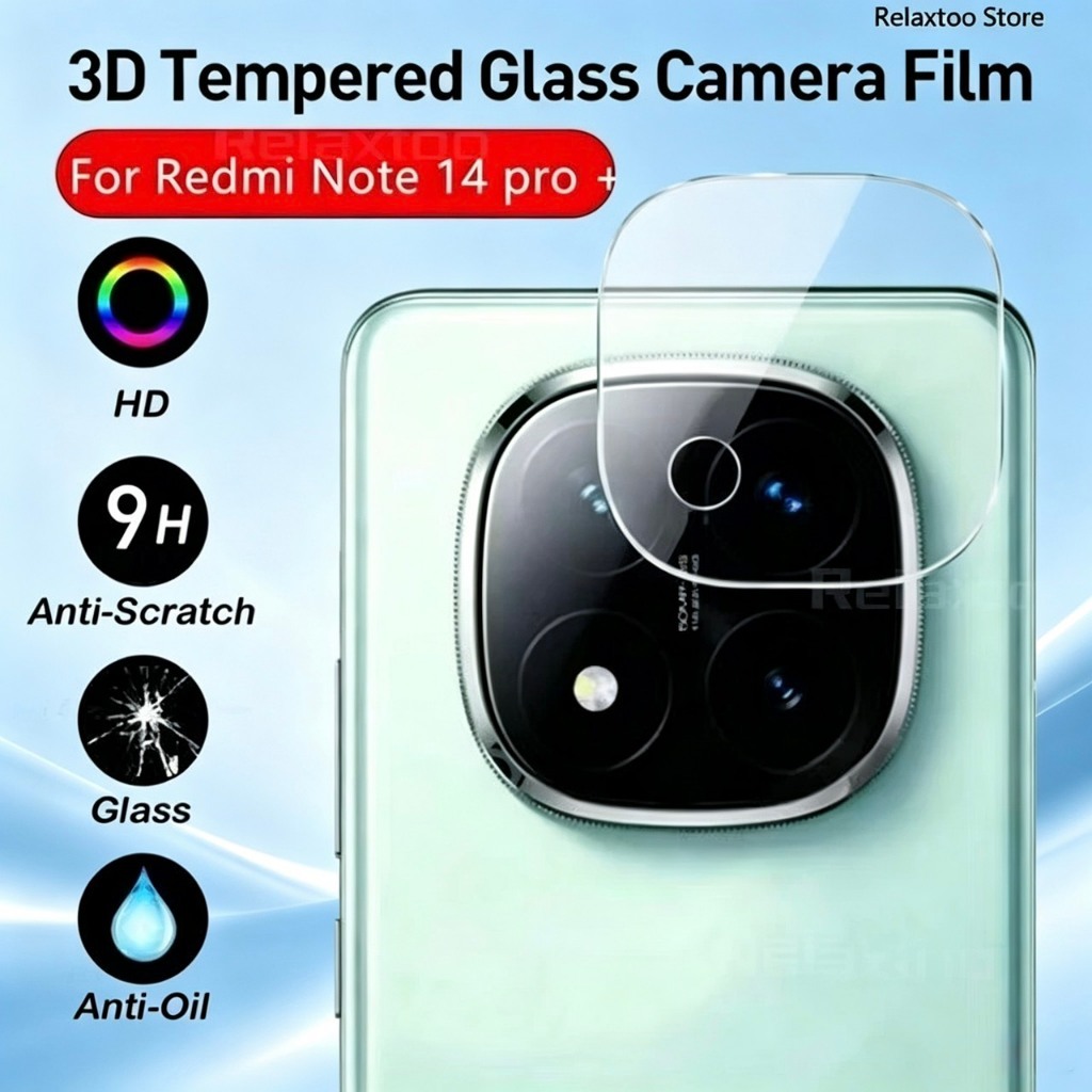 เลนส์กล้องกันรอย เลนส์ใส สำหรับ Xiaomi Redmi Note14 (4g-5g) Note14 pro plus กันรอยขีดข่วน ฟิล์มเลนส์กล้อง