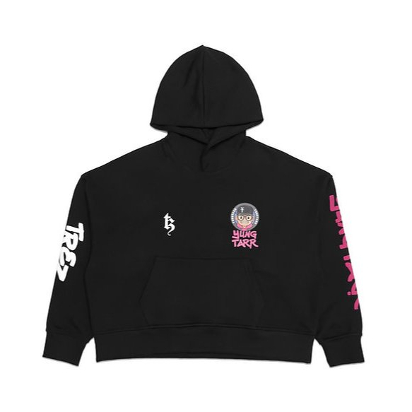 TZWORLDWIDE x YUNGTARR HOODIE BLACK