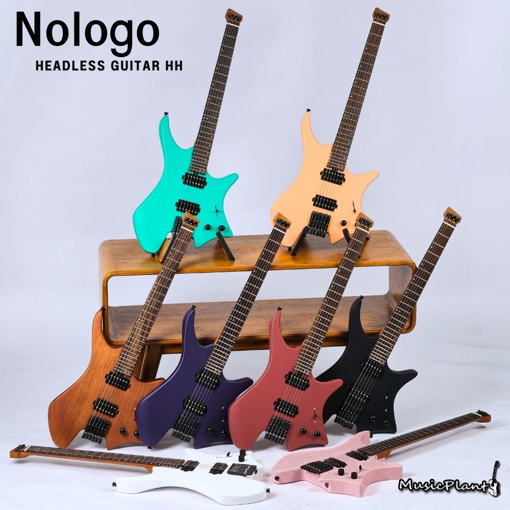 (Factory Setup)กีตาร์หัวตัด Nologo - Original Headless Guitar HH