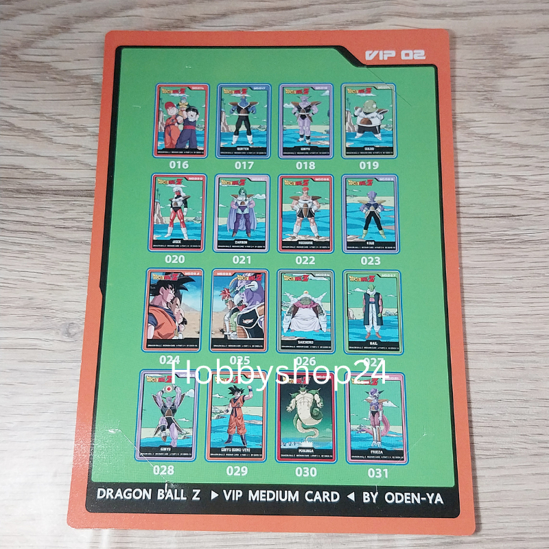 การ์ด Odenya Dragonball Medium size การ์ด VIP เหมาะสำหรับเก็บสะสม
