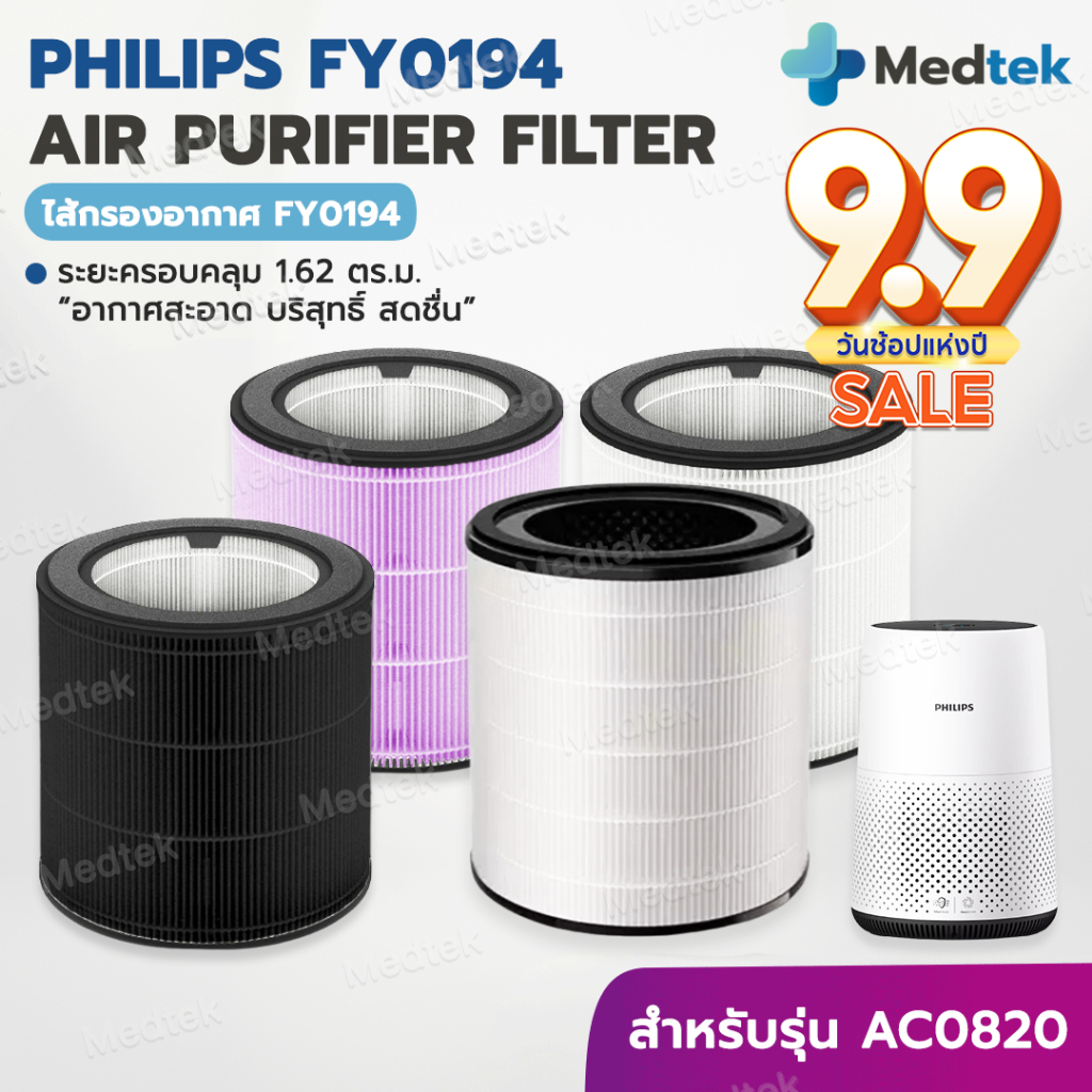 [พร้อมส่ง] ไส้กรองอากาศ Philips FY0194 สำหรับเครื่อง Phillips AC0820 คุณภาพดี กรองฝุ่น PM2.5 ใช้งานได้ยาวนาน FY0293