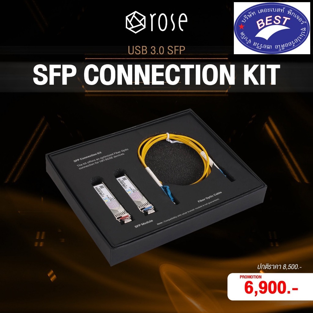 HiFi Rose USB 3.0 SFP Fiber Connection Kit ( 1 M.)