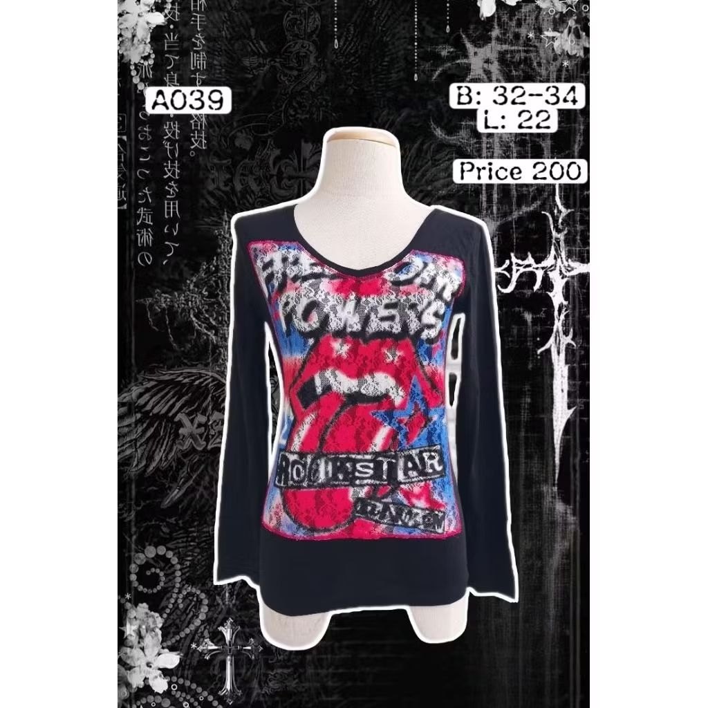 เสื้อแขนยาว y2k​ style​