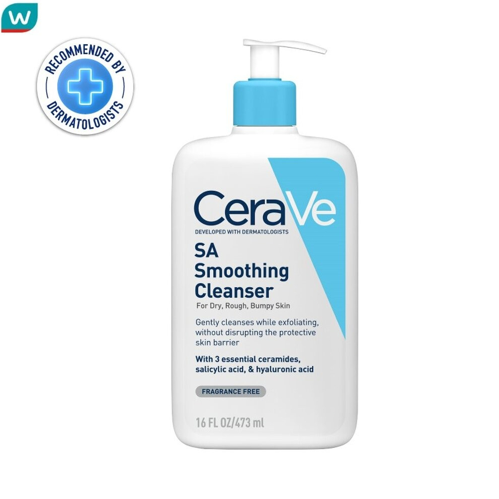 Cerave โฟมล้างหน้า CeraVe เซราวี เอสเอ สมูทติ้ง คลีนเซอร์ 473 มล