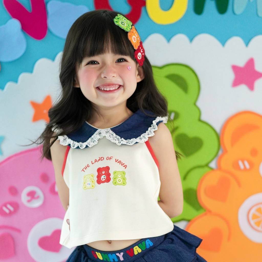 Thelandofvava เฉพาะเสื้อ Shirt LOOK03 - VNXT0051 VAVA FRUIT GUMMY Gummy2026 ลิขสิทธิ์แท้จาก vava