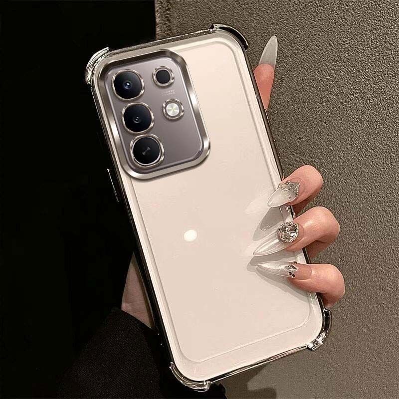 เคสใส ขอบสีขอบ กันสี่มุม สำหรับ Realme C85  เคสมือถือกันกระแทก ขอบเงา