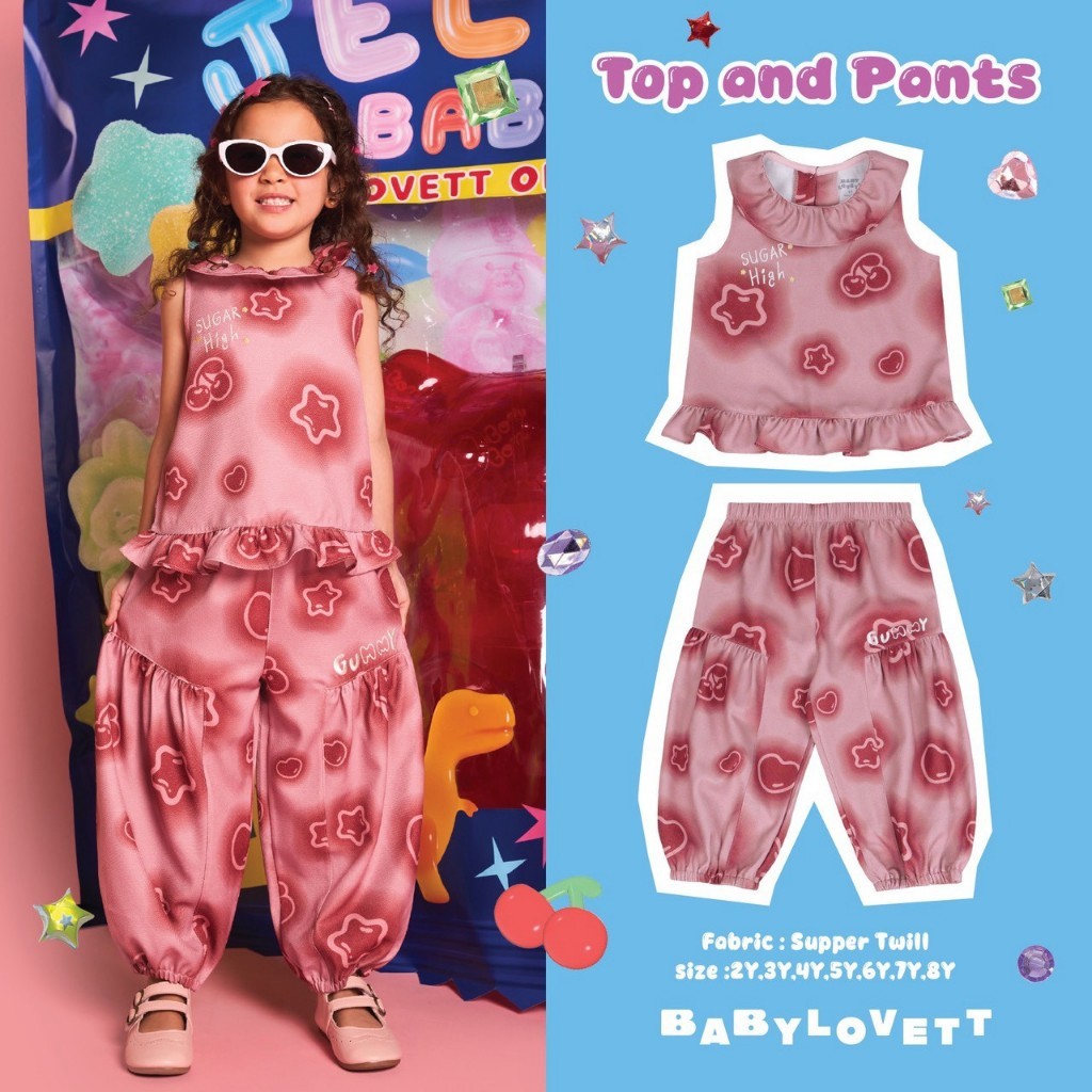 [Babylovett] 23 Gummy Baby - Top and Pants