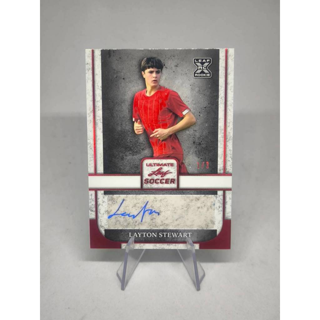 การ์ดลายเซ็นนักฟุตบอลดาวรุ่ง Leaf Ultimate Soccer Futures Rookie Liverpool F.C.