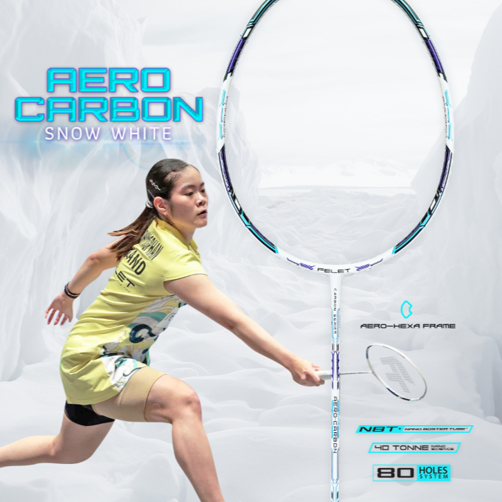 FELET ไม้แบดมินตัน รุ่น AERO CARBON (แถมเอ็น+กริป+ซอง)