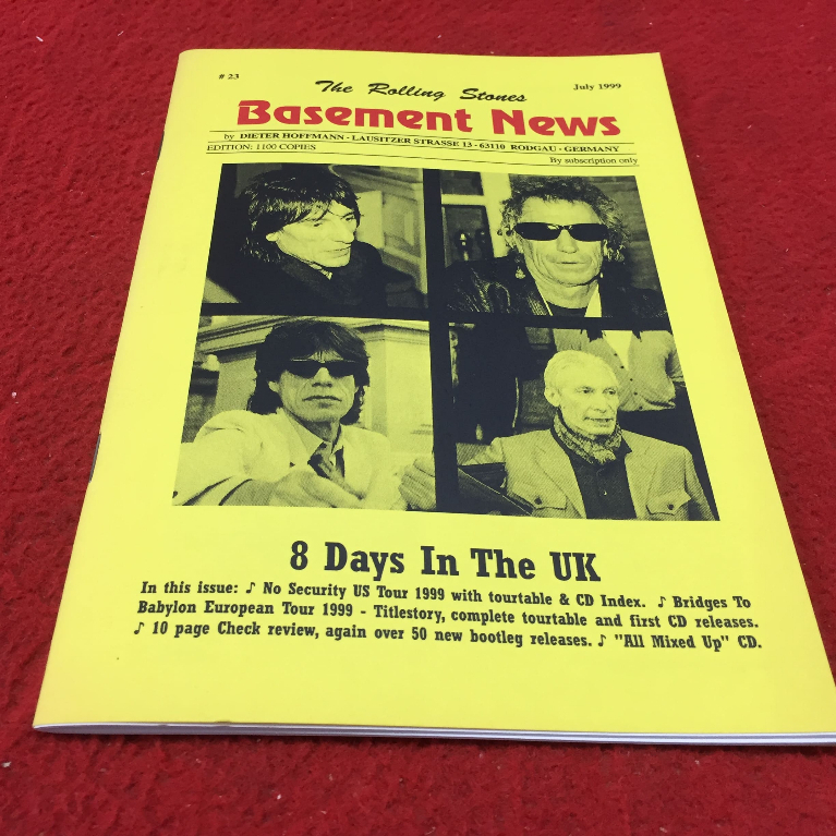 Basement News -  The Rolling Stones (สมุด)  ร้าน PinHaiMusic BK1