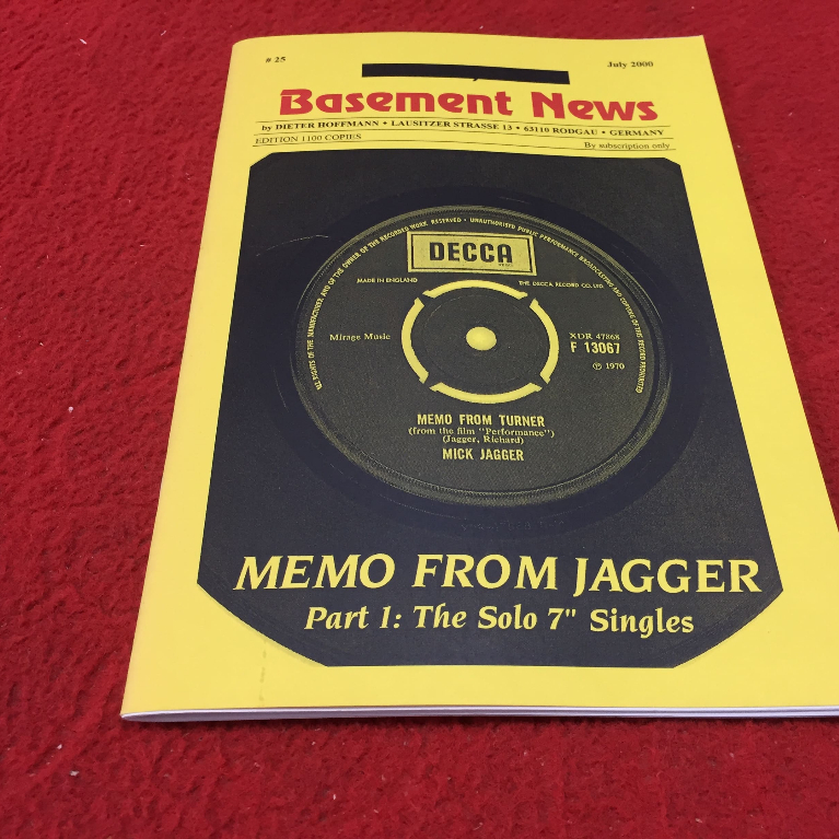 Basement News - MEMO FROM JAGGER Part 1 (สมุด)  ร้าน PinHaiMusic BK1