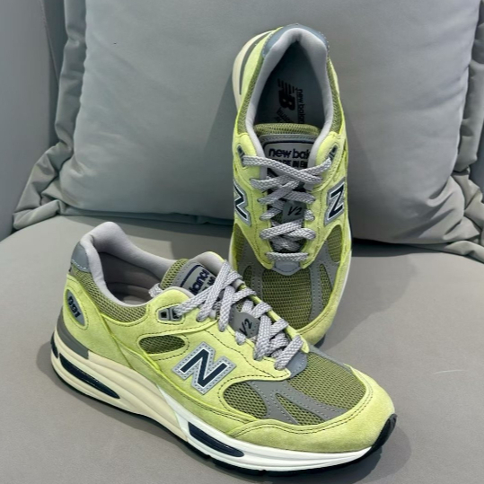 ของแท้ 100%New Balance NB 991 V2 Lime Green