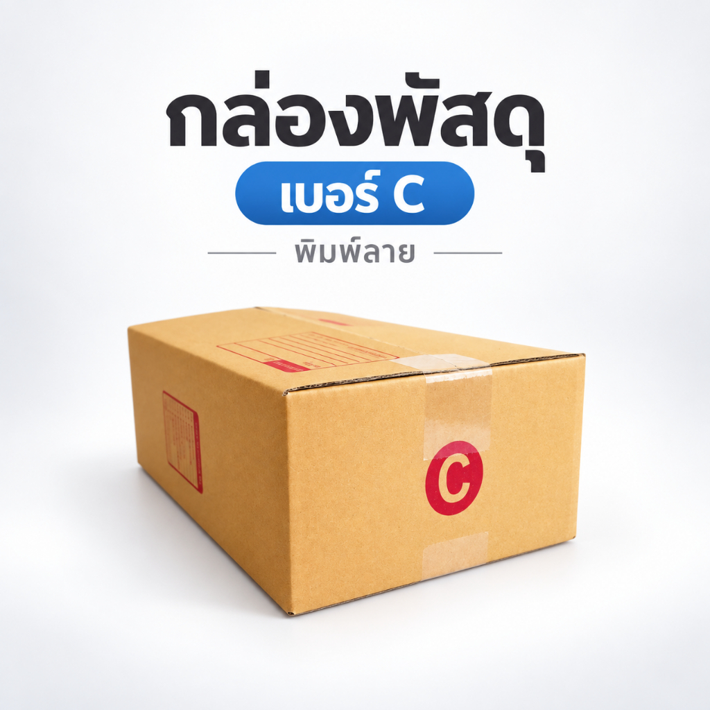 กล่องไปรษณีย์ เบอร์ C (พิมพ์ลาย) KA125