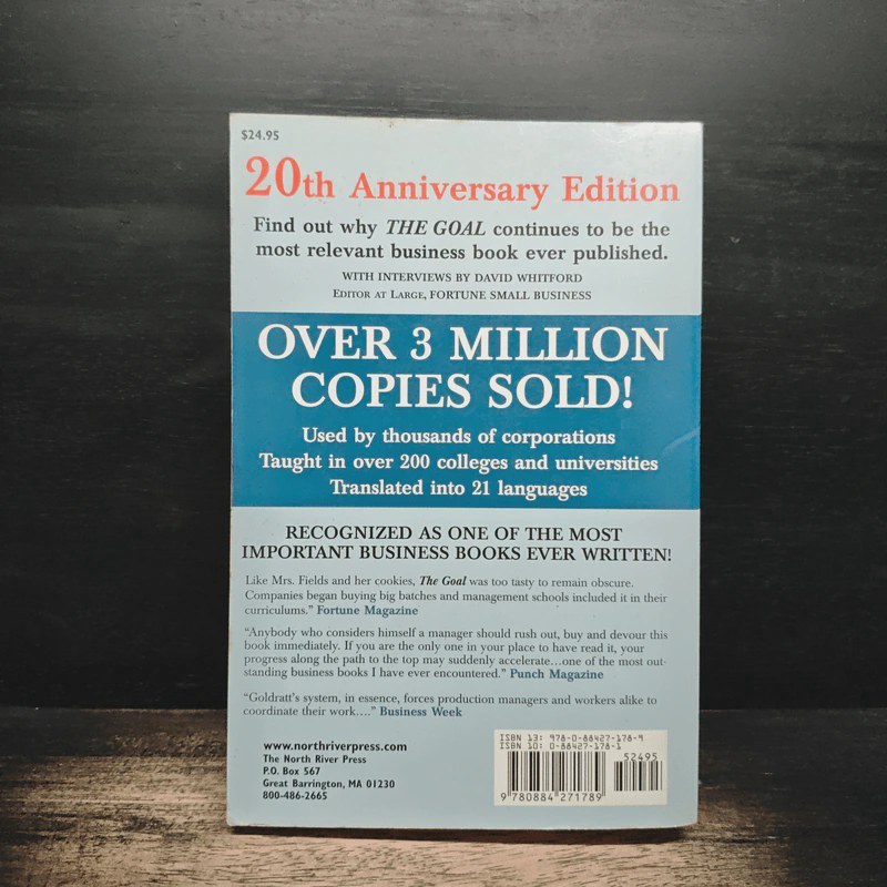 The Goal - Eliyahu M. Goldratt, Jeff Cox 🏷️ 1195355 [T1]