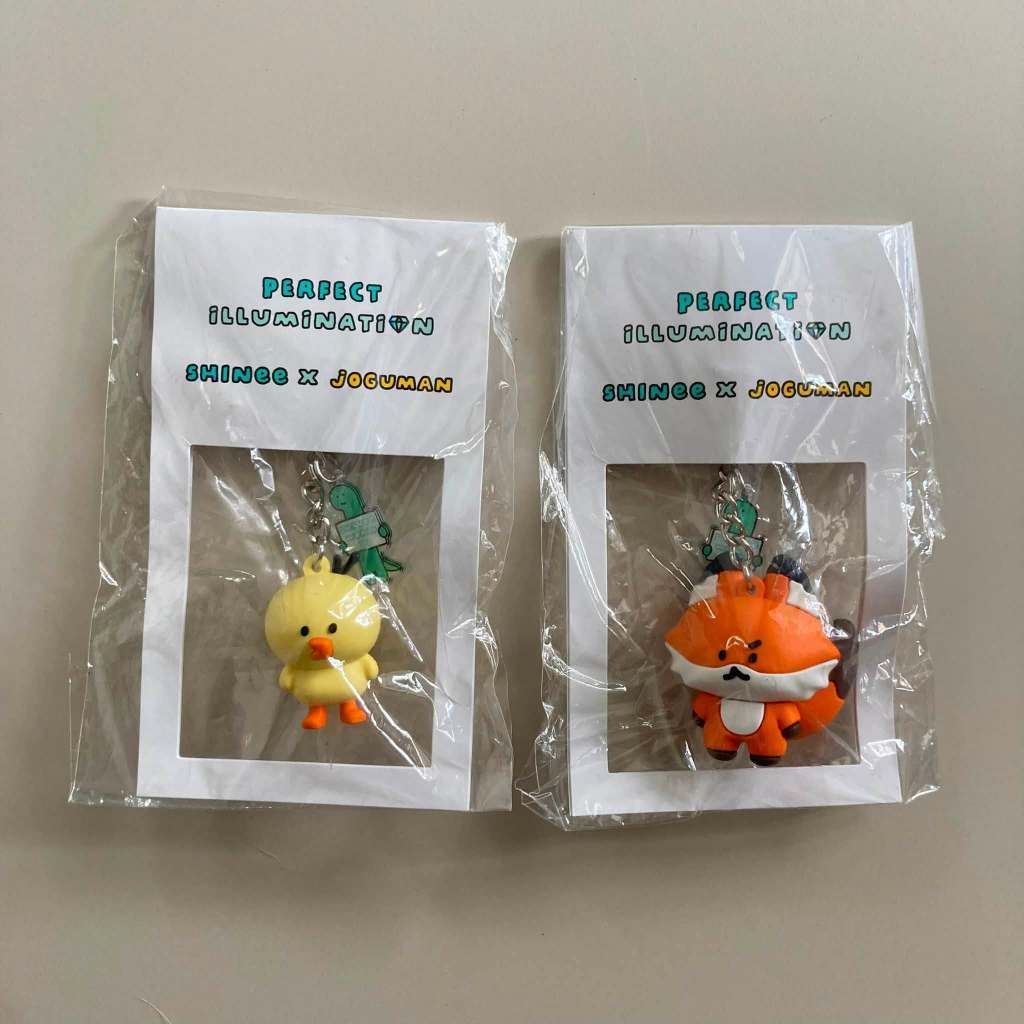 พวงกุญแจ  (Rubber Keychain) SHINee x Joguman แทมิน (Taemin) และ คีย์ (Key) !!มือสองยังไม่ได้ทำความสะ