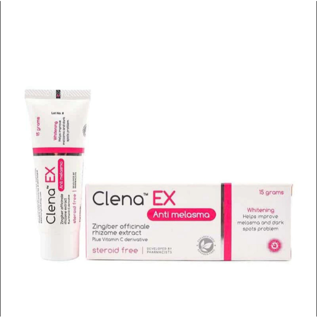 x2 ครีมทาฝ้า Clena EX ของแท้ Clena Ex Anti Melasma คลีน่า เอ็กซ์ ครีมฝ้า กระ บำรุงผิวหน้า 15 g.