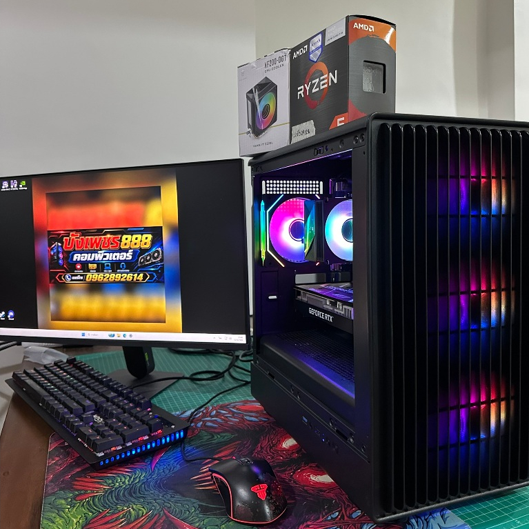คอมเซ็ต มือสอง Spec R5 5500GT / RTX 3050 6gb / A520M K DDR4 / Ram 16gb(8*2) bus 3200 / M.2 500gb / 5