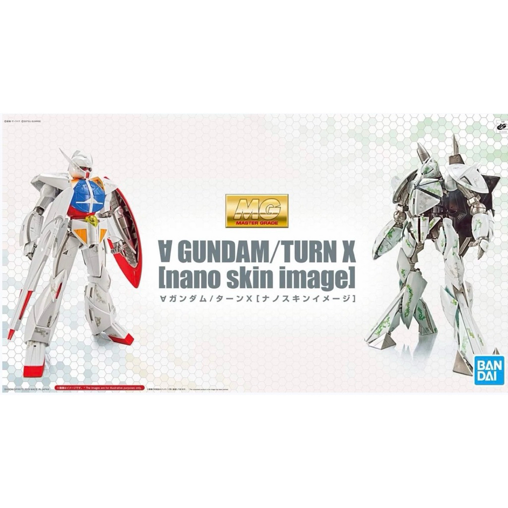 ⭐️พร้อมส่ง⭐️ [P-BANDAI] MG 1/100 : Turn A/Turn X (Nano Skin Image)