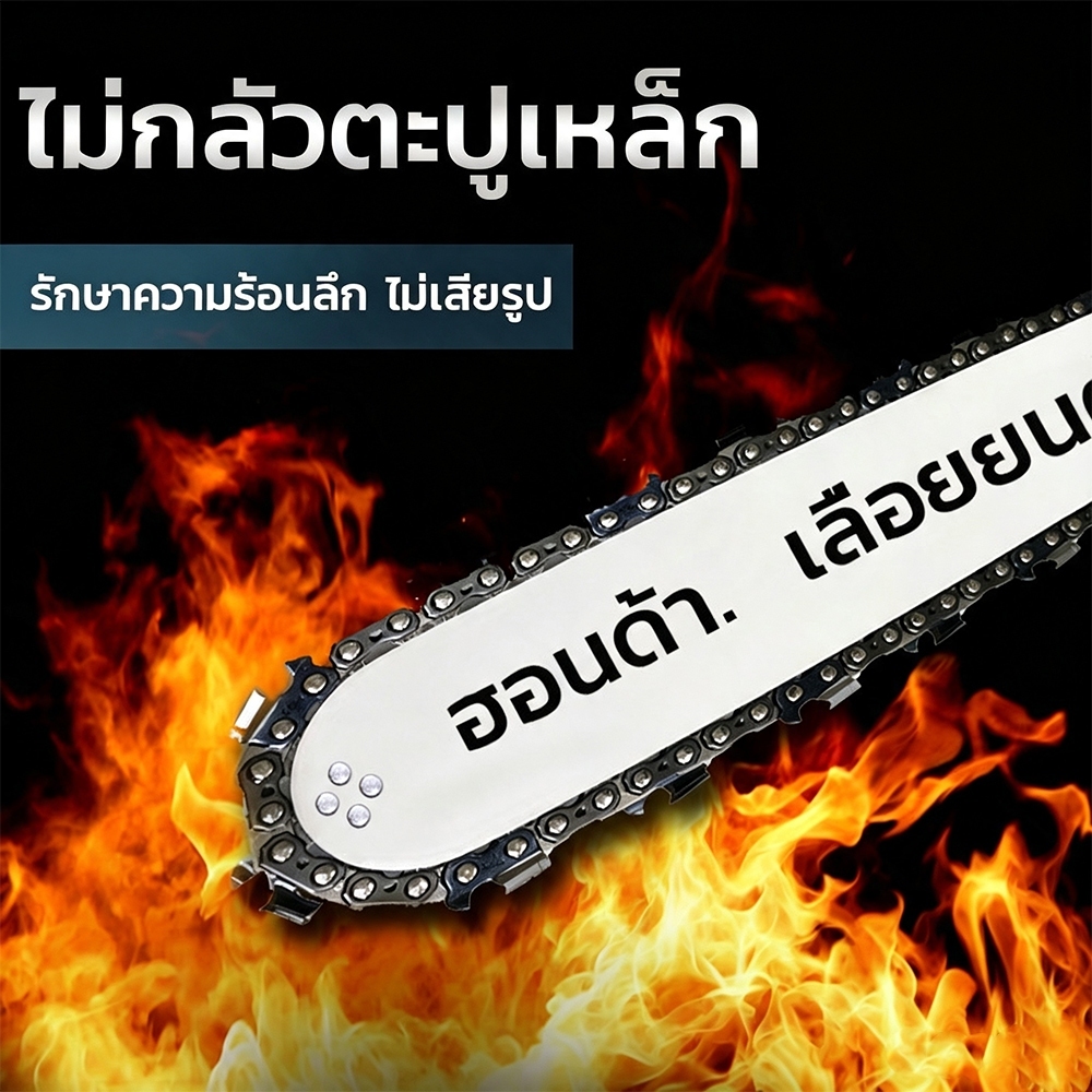 บาร์+โซ่ บาร์โซ่ พร้อมโซ่ 3/8 11.5นิ้ว/12นิ้ว/16นิ้ว/18นิ้ว/20นิ้ว/22นิ้ว/24นิ้ว บาร์โซ่เลื่อยยนต์ ไ