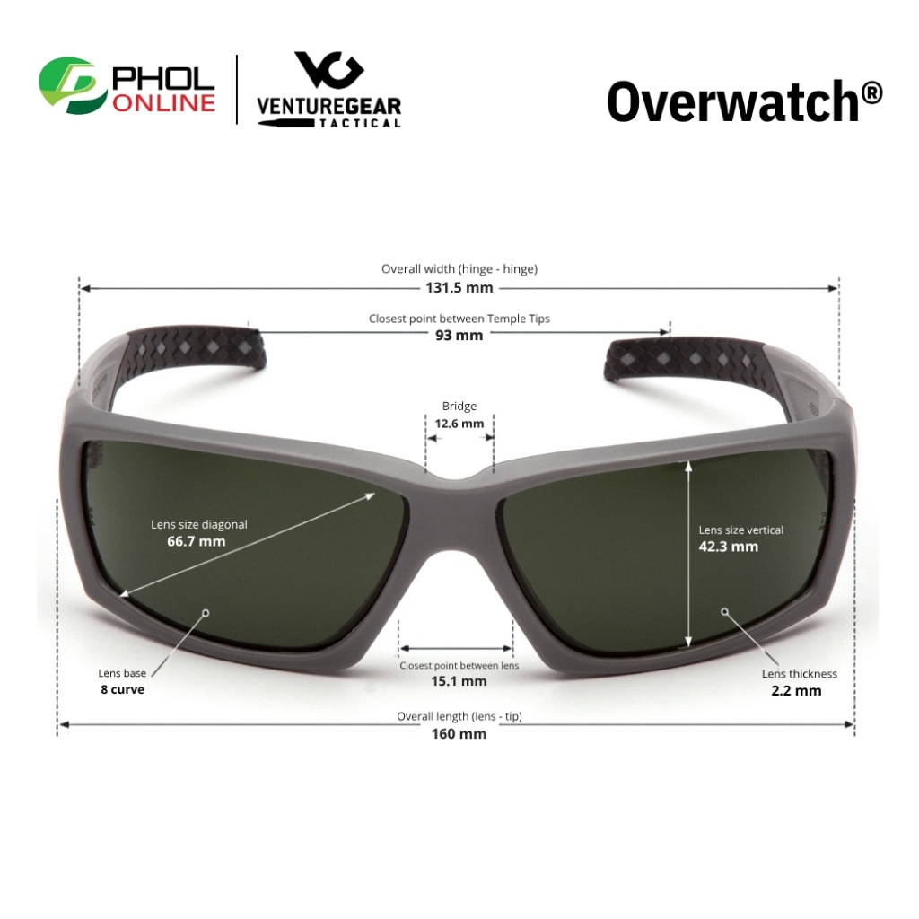 VentureGear نظارة تكتيكية OVERWATCH ‏VGSUG722T — صورة 2
