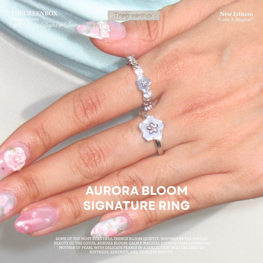 แหวน Aurora Bloom Signature Ring - The Green Box