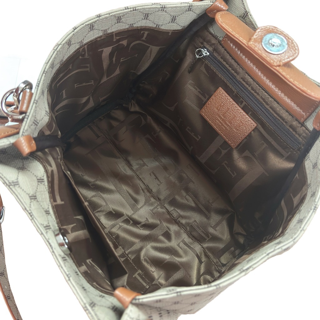 ELLE حقيبة كروس MONOGRAM جلد طبيعي WEHH109 — صورة 4