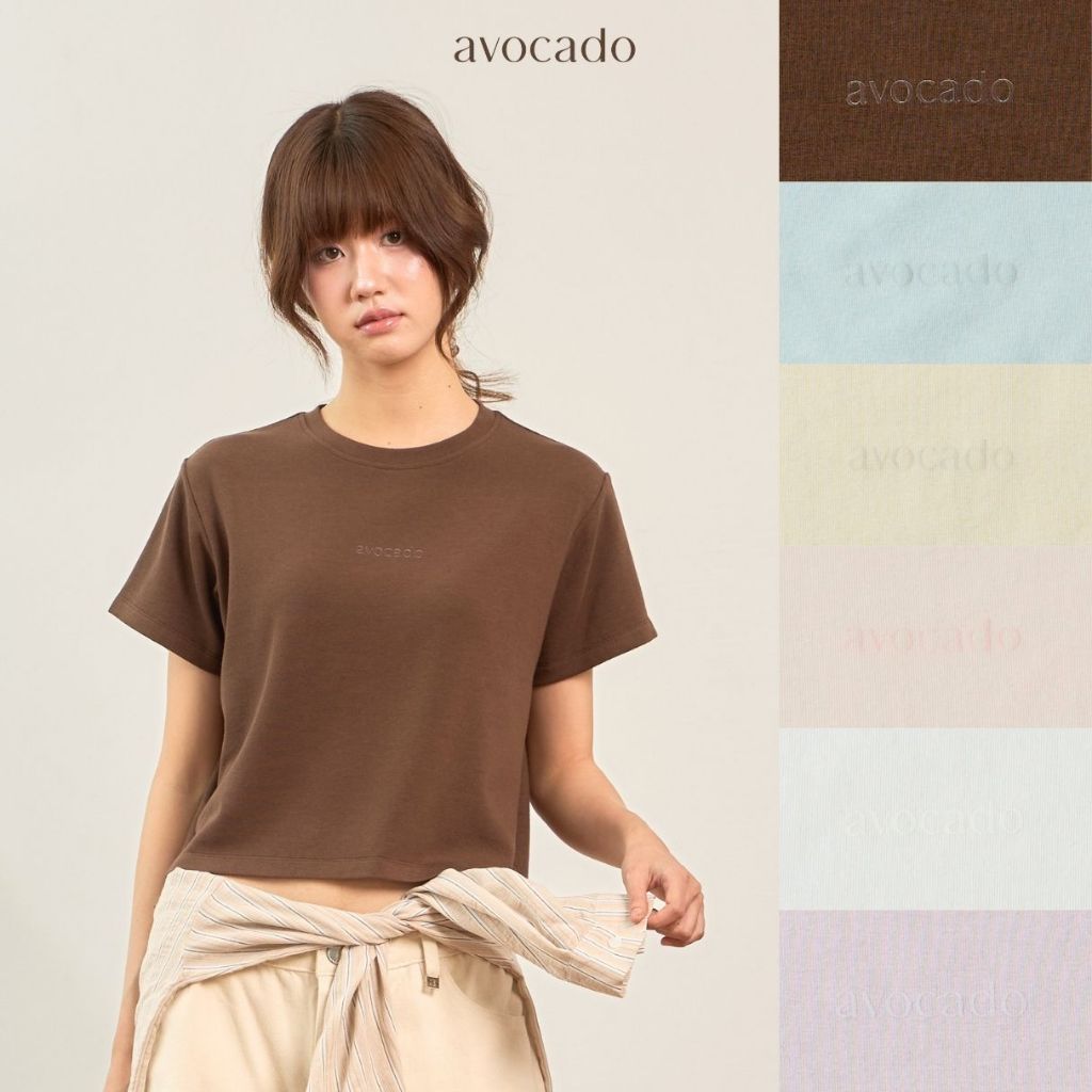 avocado - Rainbow Tee เสื้อยืดทรงพอดีตัวผ้านุ่ม ลื่น สบาย มีทั้งหมด 7 สี 3 ไซส์