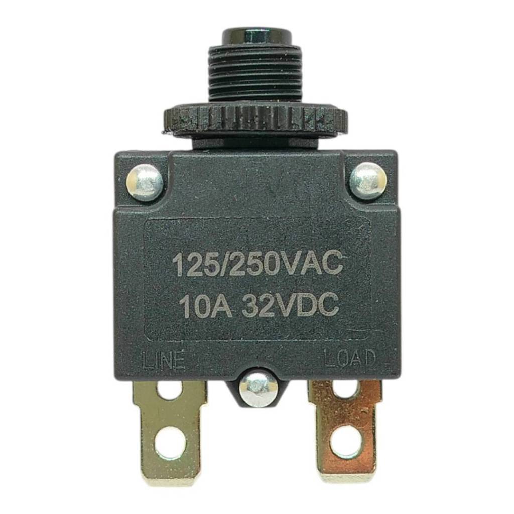 สวิทซ์รีเซ็ท  โอเวอร์โหลด เซอร์กิตเบรกเกอร์ ในรางปลั๊กไฟ 10A 250Vจำนวน1ชิ้น