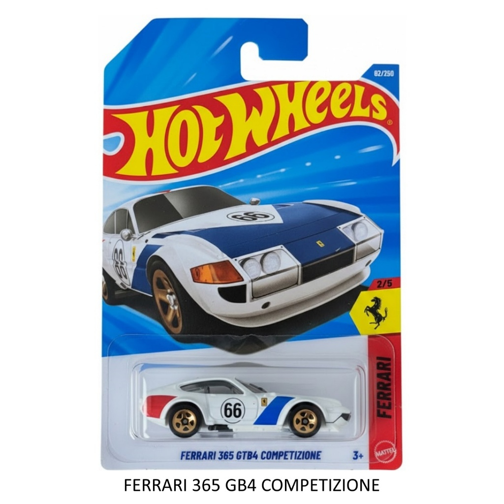 FERRARI 365 GB4 COMPETIZIONE - Hot Wheels โมเดลรถเหล็ก ของเล่น ของสะสม ลิขสิทธิ์แท้ (ในร้านมีให้เลือกมากกว่า500แบบ) GGD1