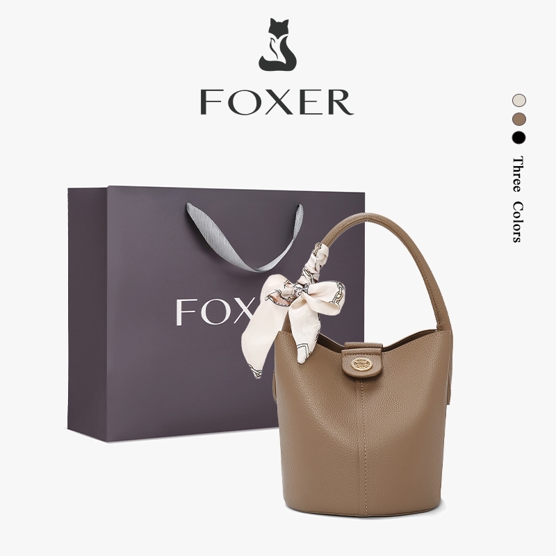 FOXER حقيبة دلو كروس نسائية