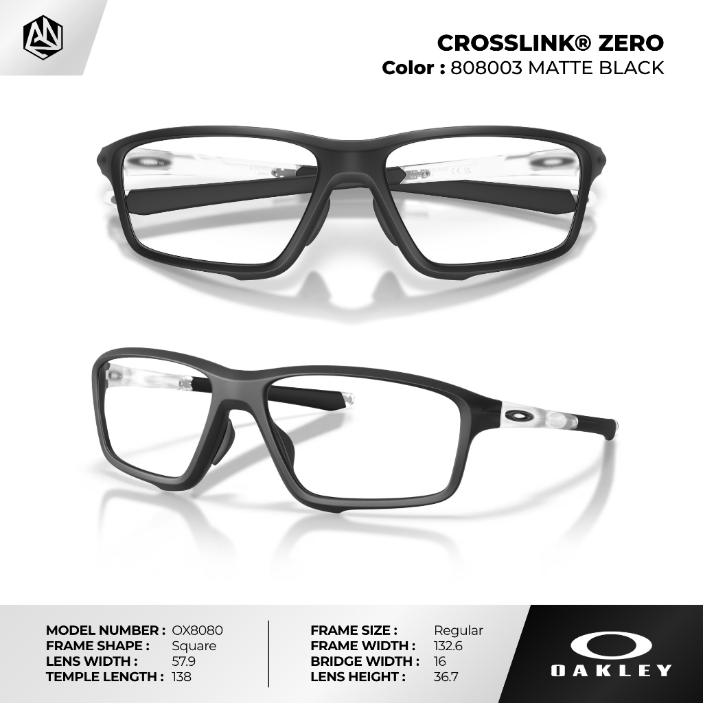 ANZ STUDIO إطار نظارة OAKLEY CROSSLINK ZERO ‏OX8080 خفيف جداً — صورة 3