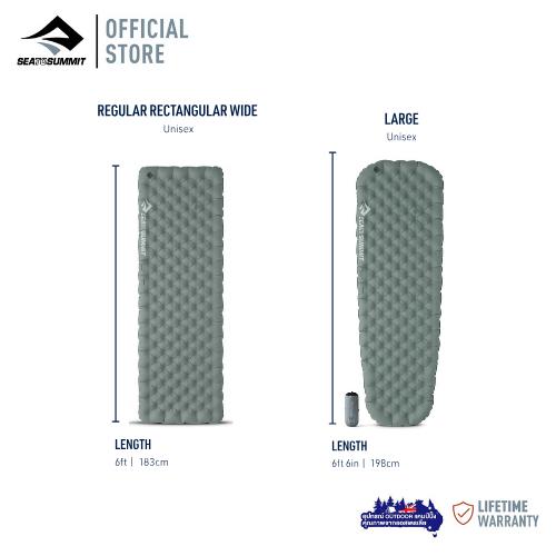 Sea to summit Ether Light XR Insulated Air Sleeping Mat | Ether แผ่นรองนอนพกพา เดินป่า แคมป์ปิ้ง คุณภาพสูง — صورة 6