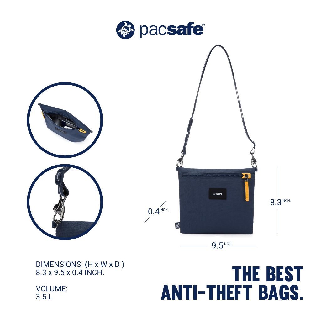 Pacsafe محفظة كروس GO مضادة للسرقة — صورة 5