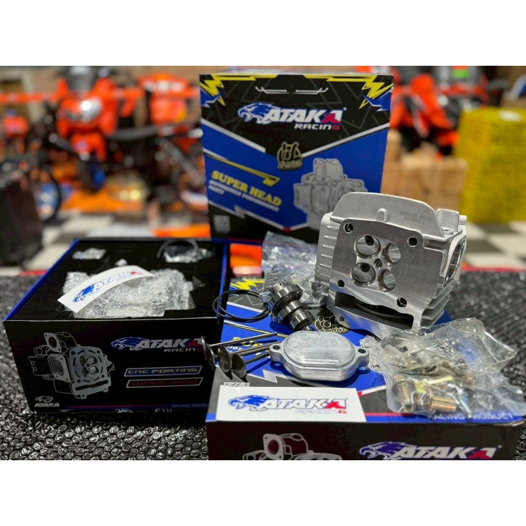 ATAKA ชุดฝาสูบ wave125  4 valve  >> 22/25   <อะไหล่ครบชุด>    pnw