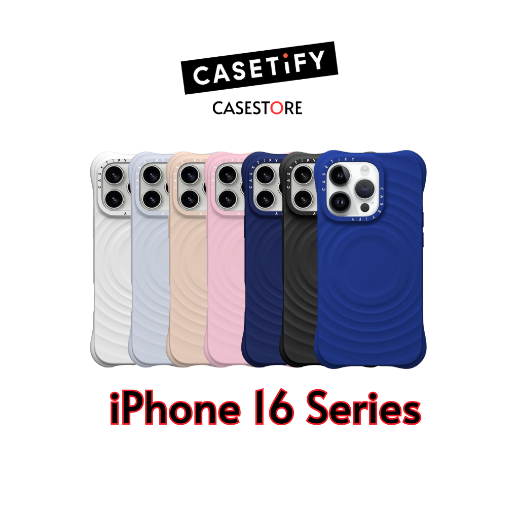 [🌀พร้อมส่ง🌀] CASETiFY | Ripple Case Essentials by CASETiFY™ for iPhone 16 Series