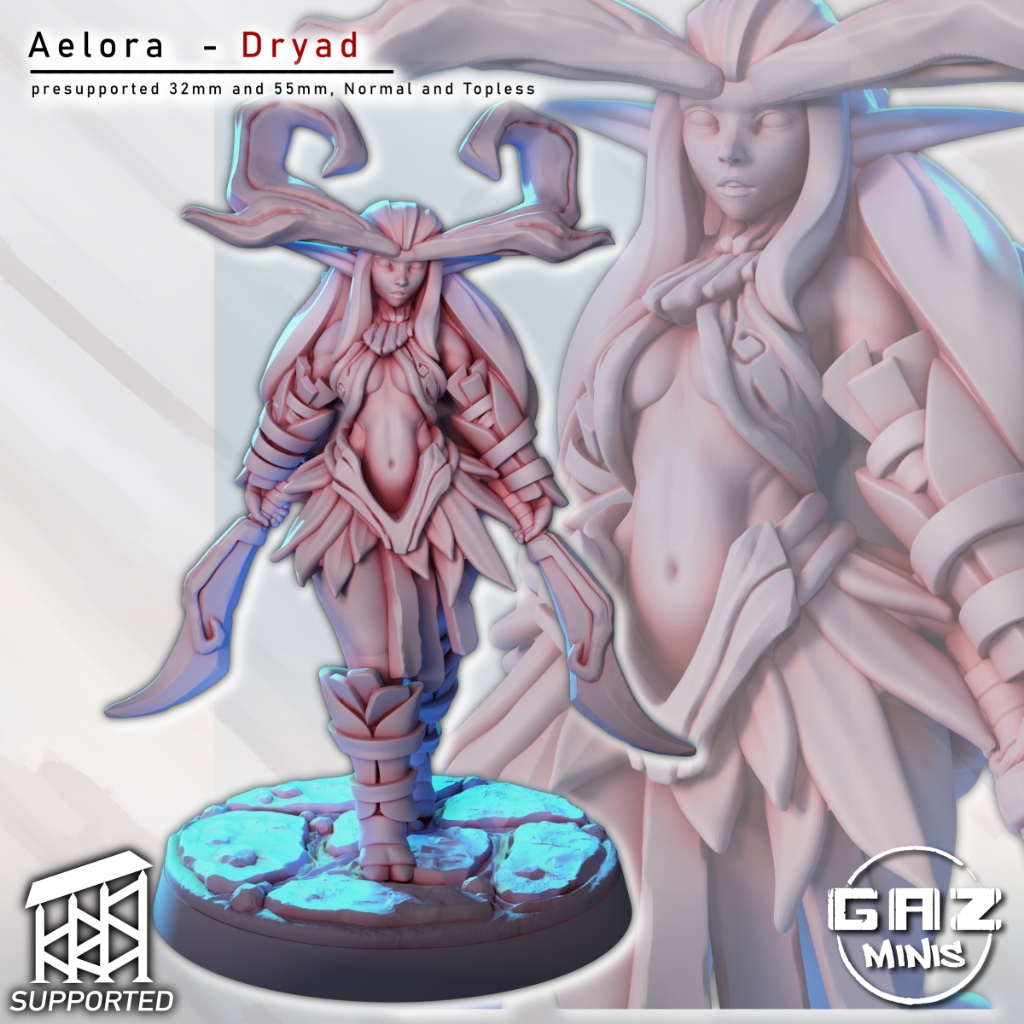 Aelora Dryad - 32/55mm Miniature