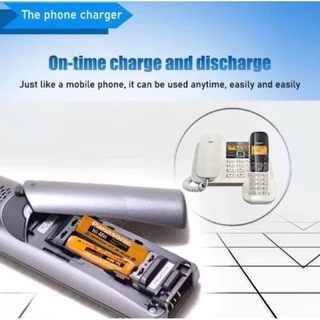 ถ่านชาร์จ AAA Panasonic 1.2V Ni-MH 650mAh 2ก้อน ถ่านโทรศัพท์ไร้สาย ถ่าน