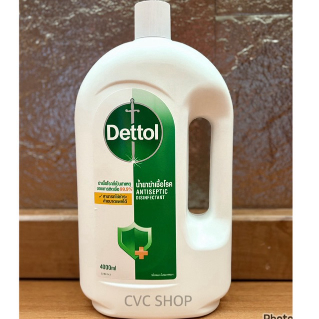 เดทตอล Dettol โฉมใหม่ น้ำยาฆ่าเชื้อโรค ขนาด 4000 ml. สินค้าสต๊อกพร้อมส่ง ของแท้ 100% ฉลากไทย Exp 2028