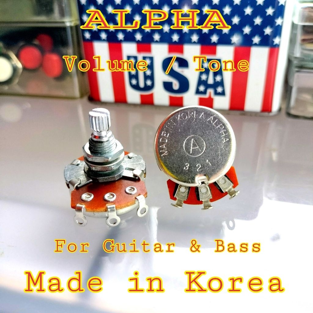 โวลุ่มกีตาร์ไฟฟ้า Alpha Made in Korea (1 Pcs.) Volume /Tone 250K & 500K