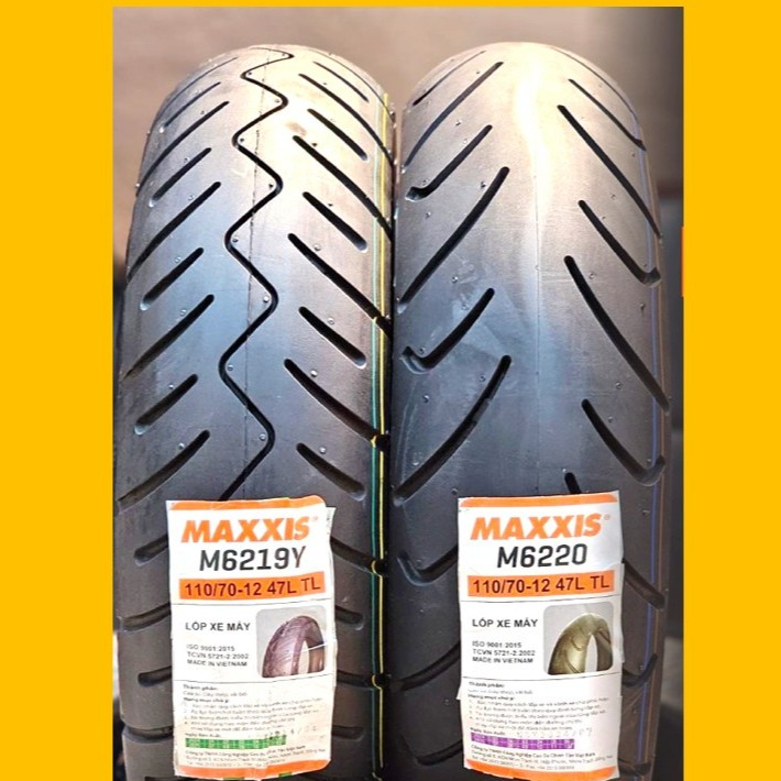 ยางนอก MAXXIS GRAND FI 6219Y 110/70-12 / 6220 110/70-12 TL (ไม่ใช้ยางใน)
