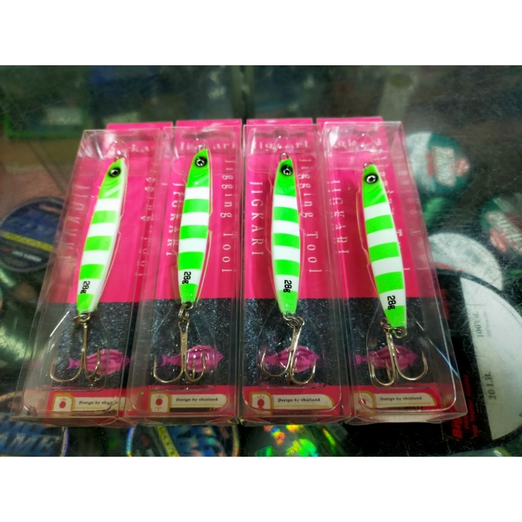 เหยื่อจิ๊ก Jigkari ขนาด21และ28กรัม เหยื่อทรงสปีดยอดนิยมจากค่ายBPO