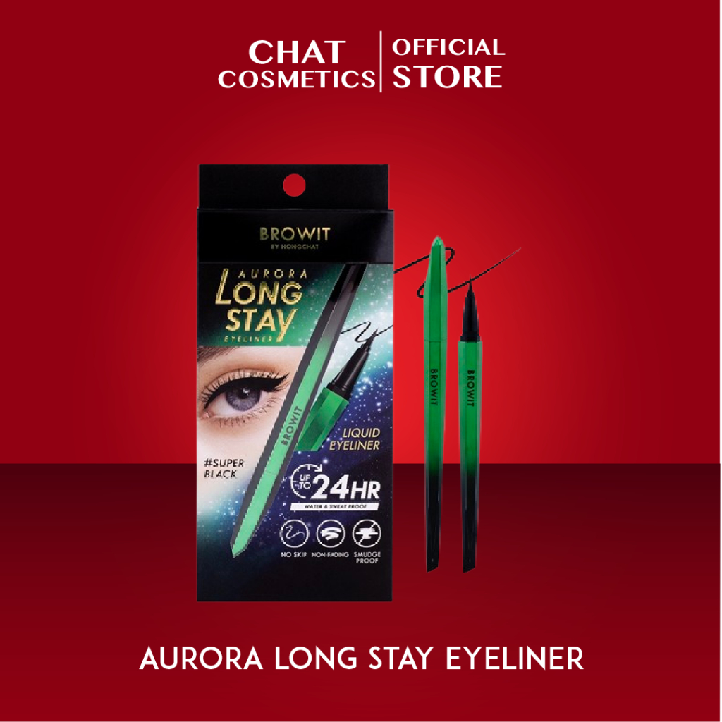 บราวอิท ออโรร่า ลองสเตย์ อายไลน์เนอร์ Browit Aurora Long Stay Eyeline (อายไลน์เนอร์หัวพู่กัน , ติดทน กันน้ำ)