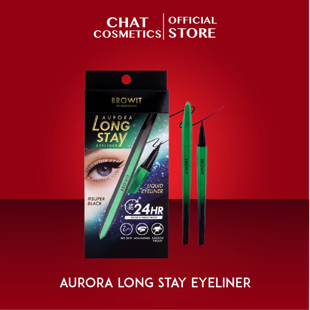 บราวอิท ออโรร่า ลองสเตย์ อายไลน์เนอร์ Browit Aurora Long Stay Eyeline (อายไลน์เนอร์หัวพู่กัน , ติดทน กันน้ำ)