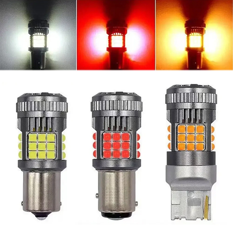 1PCS หลอดไฟท้ายรถยนต์ LED 1156 1156 BAU15S PY21W 1157 Bay15d P21-5W T20 7440 W21W 7443 W21-5W 3030 36SMD