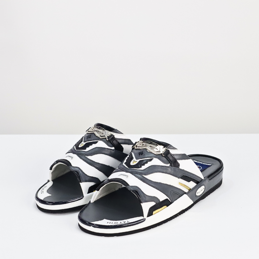 Taywin Original Style รองเท้าแตะขาวสลับพื้นหนา รุ่น 110T25002