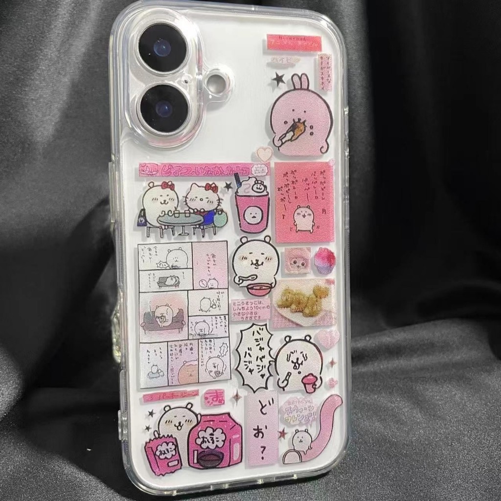 โปร่งใส จัดส่งจากประเทศไทย หมีขาวเล็ก for iPhone เคสไอโฟน 11 12 13 14 15 16 PLUS PRO MAX X XS MAX XR 7/8PLUS แอปเปิ้ลโทร - ภาพย่อย 5