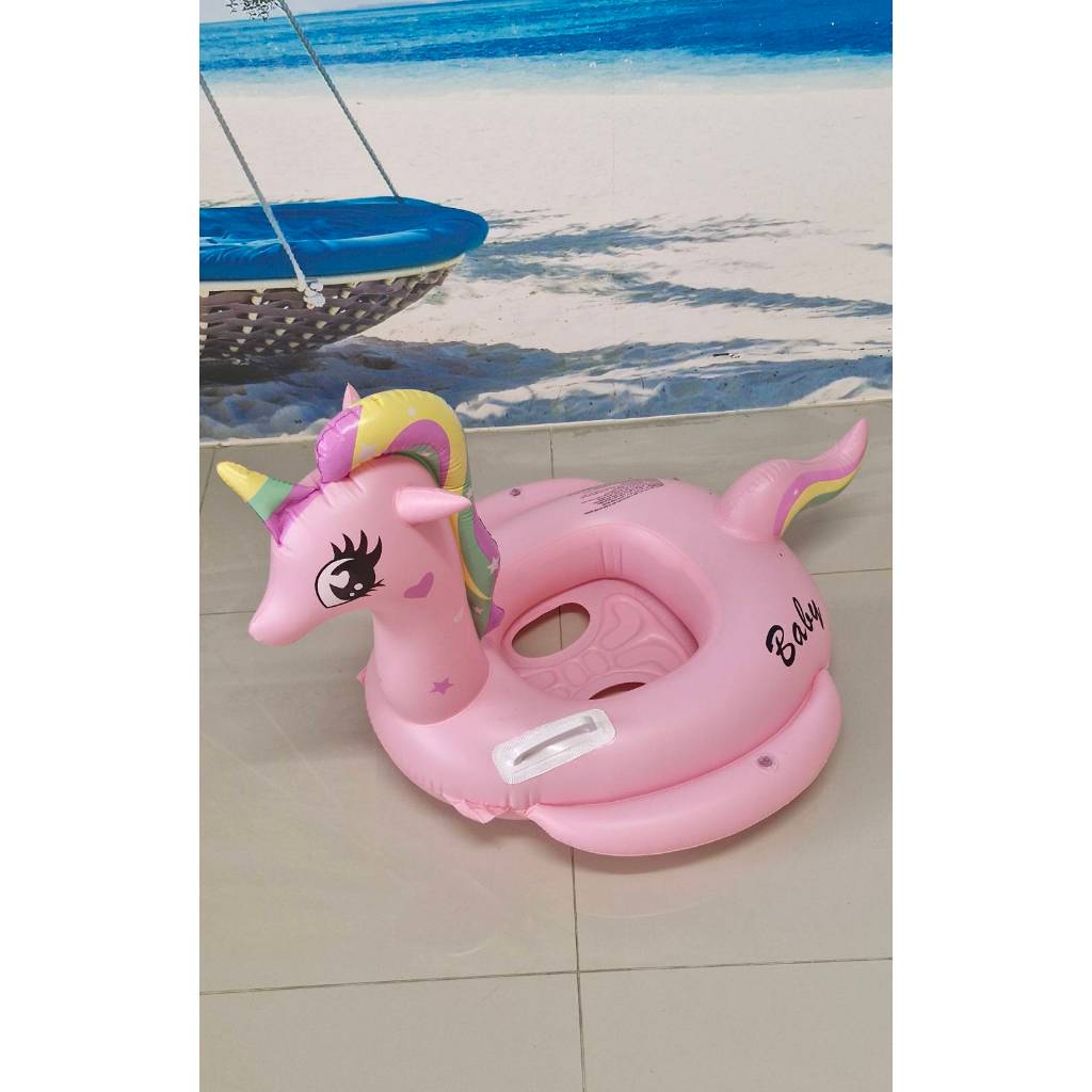 ห่วงยางเด็กขาสอด ม้าโพนี่ชมพู 95x75Cm SY-A0778